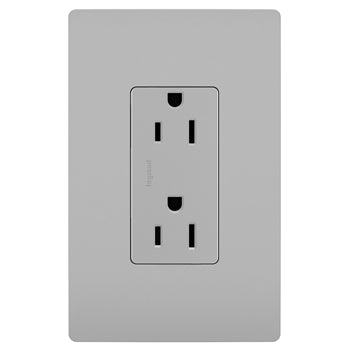 Pass And Seymour Radiant 15A/125V Tamper-Resistant Duplex Receptacle Black (885TRGRY)