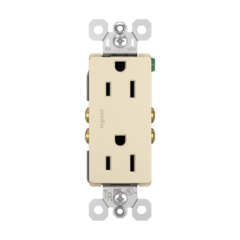 Pass And Seymour Radiant 15A/125V Tamper-Resistant Duplex Receptacle Ivory (885TRLA)