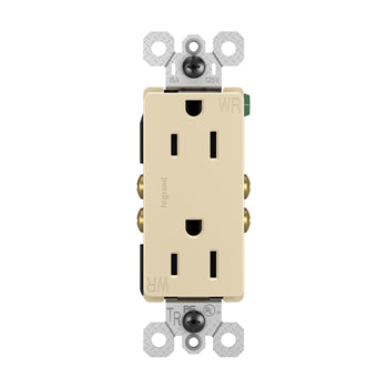 Pass And Seymour Radiant 15A/125V Weather-Resistant Duplex Receptacle Ivory (885TRWRI)