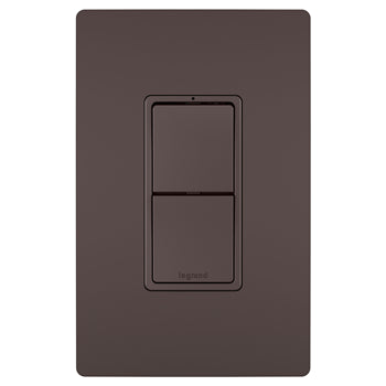 Pass And Seymour Radiant 2 Switch Single Pole/3Way And Single Pole/3Way Dark Bronze (RCD33DBCC6)