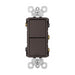 Pass And Seymour Radiant 2 Switch Single Pole/3Way And Single Pole/3Way Dark Bronze (RCD33DBCC6)