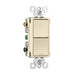 Pass And Seymour Radiant 2 Switch Single Pole/3Way And Single Pole/3Way Light Almond (RCD33LA)