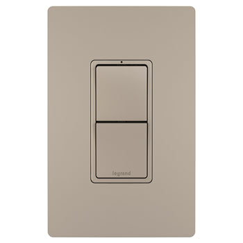 Pass And Seymour Radiant 2 Switch Single Pole/3Way And Single Pole/3Way Nickel (RCD33NICC6)