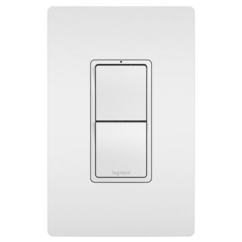 Pass And Seymour Radiant 2 Switch Single Pole/3Way And Single Pole/3Way White (RCD33W)