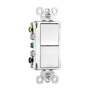 Pass And Seymour Radiant 2 Switch Single Pole/3Way And Single Pole/3Way White (RCD33W)