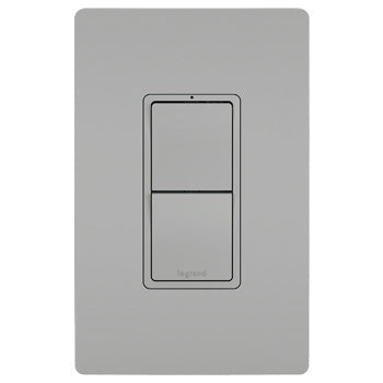 Pass And Seymour Radiant 2 Switch Single Pole/3-Way And Single Pole/3-Way Gray (RCD33GRY)