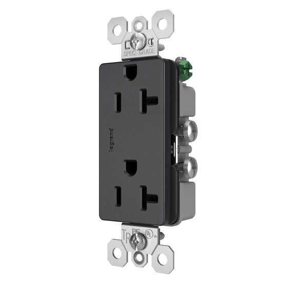 Pass And Seymour Radiant 20A Tamper-Resistant Duplex Receptacle Graphite (TR26352RGCC6)