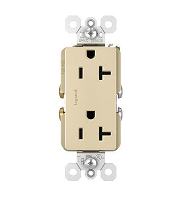 Pass And Seymour Radiant 20A Tamper-Resistant Duplex Receptacle Ivory (TR26352RI)