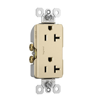 Pass And Seymour Radiant 20A Tamper-Resistant Duplex Receptacle Ivory (TR26352RI)