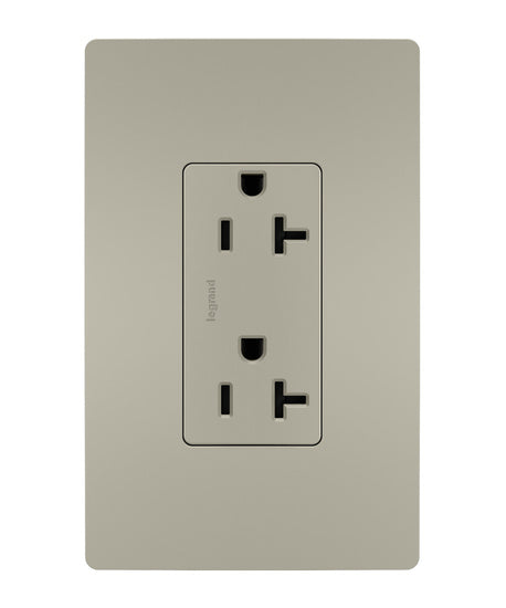 Pass And Seymour Radiant 20A Tamper-Resistant Duplex Receptacle Nickel (TR26352RNICC6)