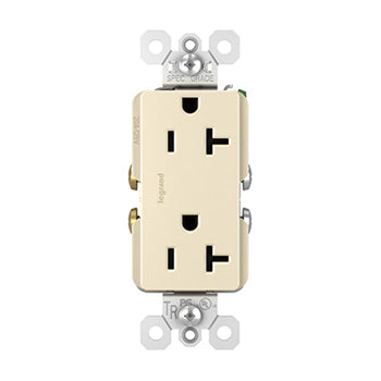 Pass And Seymour Radiant 20A Tamper-Resistant Duplex Receptacle Light Almond (TR26352RLA)