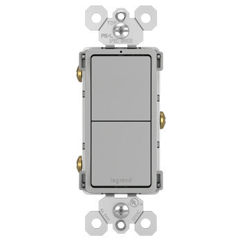 Pass And Seymour Radiant 3 Switch Single Pole/3-Way And Single-Pole And Single-Pole Gray (RCD113GRY)