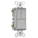 Pass And Seymour Radiant 3 Switch Single Pole/3-Way And Single-Pole And Single-Pole Gray (RCD113GRY)