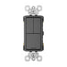 Pass And Seymour Radiant 3 Switch Single Pole/3-Way And Single-Pole And Single-Pole Black (RCD113BK)