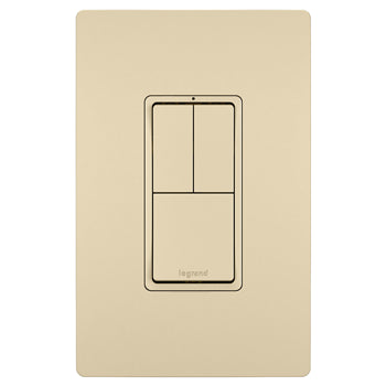 Pass And Seymour Radiant 3 Switch Single Pole/3-Way And Single-Pole And Single-Pole Ivory (RCD113I)