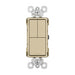 Pass And Seymour Radiant 3 Switch Single Pole/3-Way And Single-Pole And Single-Pole Ivory (RCD113I)