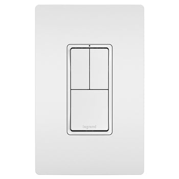 Pass And Seymour Radiant 3 Switch Single Pole/3-Way And Single-Pole And Single-Pole White (RCD113W)