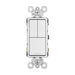 Pass And Seymour Radiant 3 Switch Single Pole/3-Way And Single-Pole And Single-Pole White (RCD113W)
