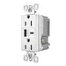 Pass And Seymour Radiant 3.1 Hybrid A/C USB And 15A Duplex White (R26USBACW)