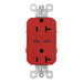 Pass And Seymour Radiant 30W Power Delivery USB And Duplex 20A Red (TR20USBPDRED)