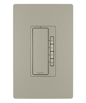 Pass And Seymour Radiant 4-Button Timer 120VAC 1/6 HP Nickel (RT2NICCV4)