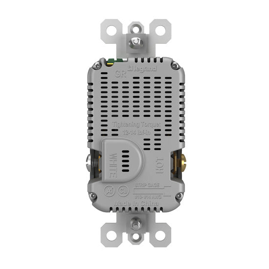 Pass And Seymour Radiant A/C Fast Charge USB And 15A Receptacle Graphite (R26USBAC6G)