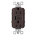Pass And Seymour Radiant A/C Fast Charge USB And Duplex 15A Dark Bronze (R26USBAC6DBCCV4)