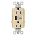 Pass And Seymour Radiant A/C Fast Charge USB And Duplex 15A Ivory (R26USBAC6I)