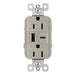Pass And Seymour Radiant A/C Fast Charge USB And Duplex 15A Nickel (R26USBAC6NICCV4)