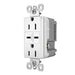 Pass And Seymour Radiant C/C Fast Charge USB And Duplex 15A White (R26USBCC6W)