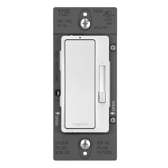 Pass And Seymour Radiant Compact Fluorescent /LED Single Pole/3-Way 450W White SSL7A (RHL373PW)