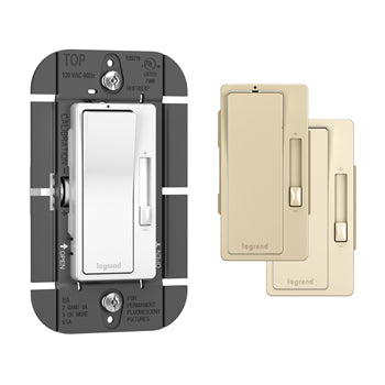 Pass And Seymour Radiant Fluorescent Single Pole/3-Way 8A Dimmer Tri-Col (RHFB83PTC)