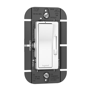 Pass And Seymour Radiant Fluorescent Single Pole/3-Way 8A Dimmer White (RHFB83PW)