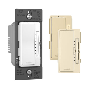 Pass And Seymour Radiant Multi-Location Mast Incandescent/Compact Fluorescent /LED Dimmer Tri-Cord (HCL453PMMTC)