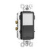 Pass And Seymour Radiant Nightlight And Single Pole/3Way Switch Black (NTL873BKCC6)