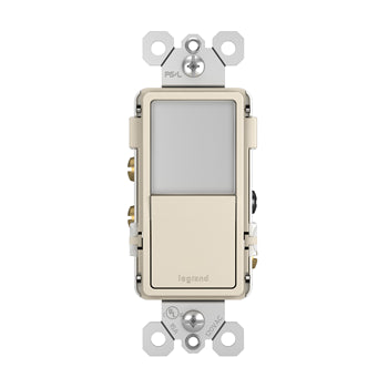 Pass And Seymour Radiant Nightlight And Single Pole/3Way Switch Light Almond (NTL873LACC6)