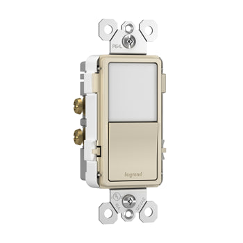 Pass And Seymour Radiant Nightlight And Single Pole/3Way Switch Light Almond (NTL873LACC6)