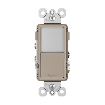 Pass And Seymour Radiant Nightlight And Single Pole/3Way Switch Nickel (NTL873NICC6)