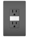 Pass And Seymour Radiant Nightlight 15A Tamper-Resistant Outlet With Nightlight Black (NTL885TRBKCC6)