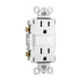 Pass And Seymour Radiant Nightlight /2 15A Tamper-Resistant Outlet And Louver White (NTL885TRWCC6)