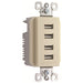Pass And Seymour Radiant Quad USB 4.2A Ivory (TM8USB4ICC6)