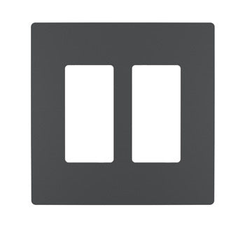 Pass And Seymour Radiant Screwless Wall Plate 2-Gang Grip (RWP262GCC6)