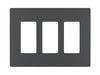 Pass And Seymour Radiant Screwless Wall Plate 3-Gang Graphite (RWP263GCC6)