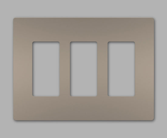 Pass And Seymour Radiant Screwless Wall Plate 3-Gang Nickel (RWP263NI)