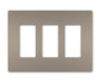 Pass And Seymour Radiant Screwless Wall Plate 3-Gang Nickel (RWP263NI)