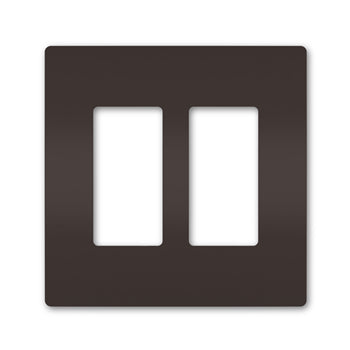 Pass And Seymour Radiant Screwless Wall Plate 2-Gang Brown (RWP262)