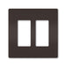 Pass And Seymour Radiant Screwless Wall Plate 2-Gang Brown (RWP262)