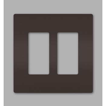 Pass And Seymour Radiant Screwless Wall Plate 2-Gang Brown (RWP262)