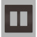 Pass And Seymour Radiant Screwless Wall Plate 2-Gang Brown (RWP262)