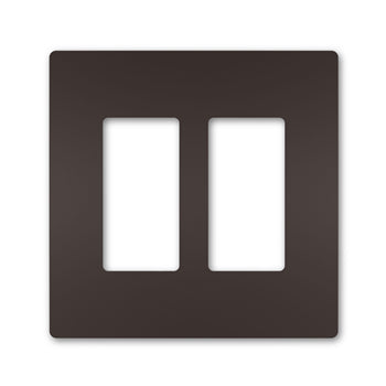 Pass And Seymour Radiant Screwless Wall Plate 2-Gang Dark Bronze (RWP262DBCC6)